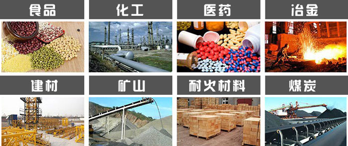 直徑1000型振動(dòng)篩使用的行業(yè):食品，化工，醫(yī)藥，冶金，建材，礦山，耐火材料，煤炭等行業(yè)。