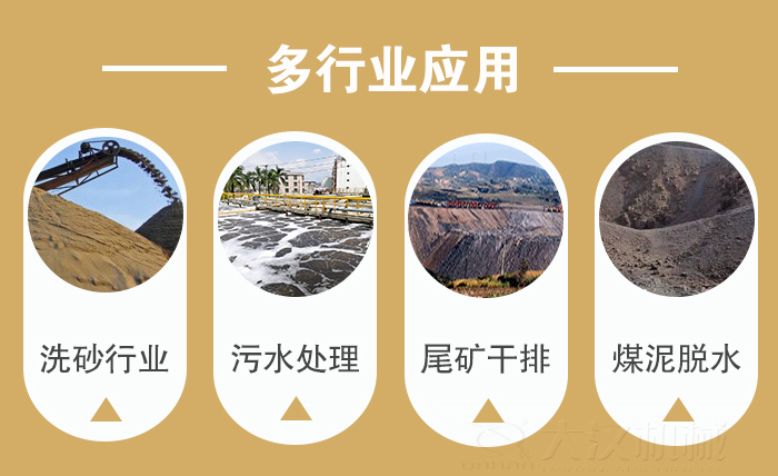礦用直線振動(dòng)篩適用行業(yè)：洗砂行業(yè)，污水處理，尾礦干排，煤泥脫水。